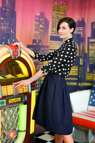 Erin O'Connor unveils Heathrow's new personal shopping services at London's Somerset House