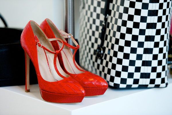 Erin O'Connor unveils Heathrow's new personal shopping services at London's Somerset House