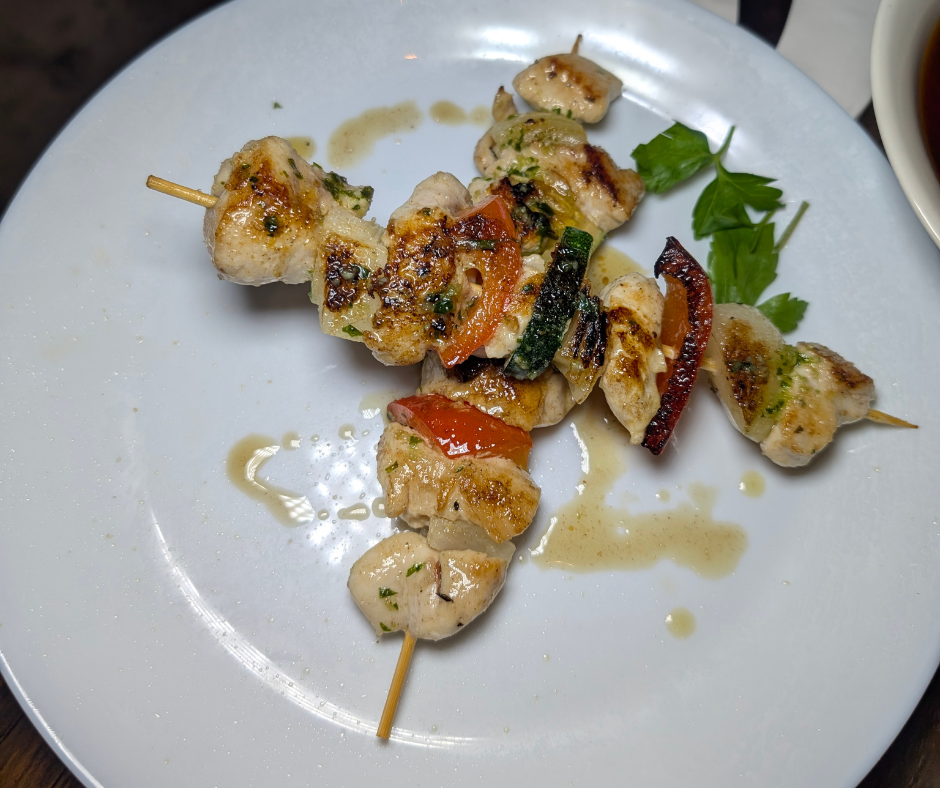 PINCHO DE POLLO – grilled chicken skewers at TAPERNA