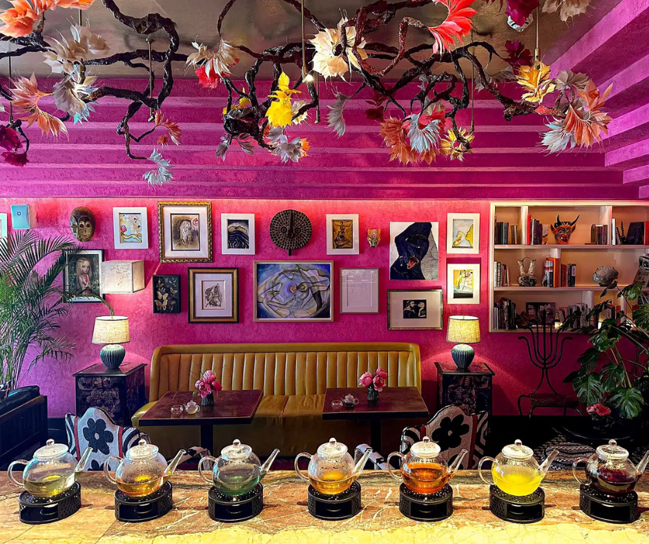 Colourful Seven Chakra afternoon tea at The Mandrake in Fitzrovia
