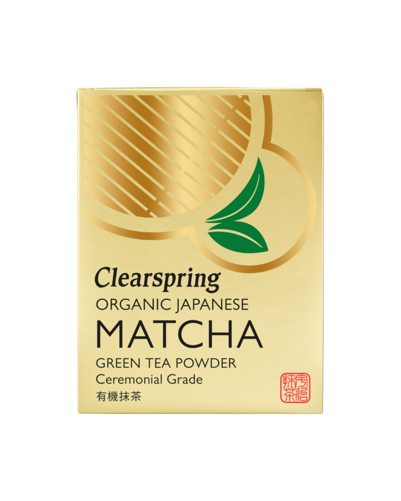 Clearspring ceremonial grade matcha tin.