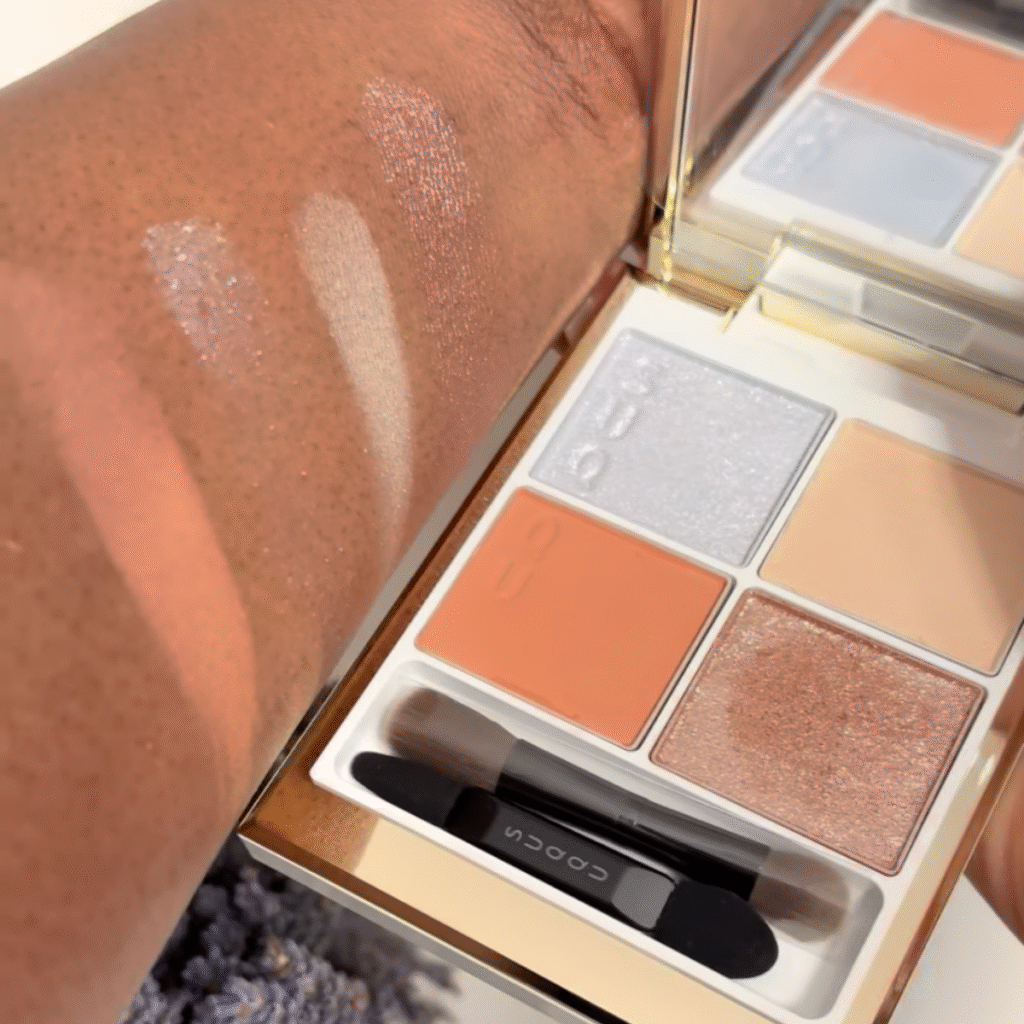 Swatches of Suqqu Hikarikazari eyeshadow