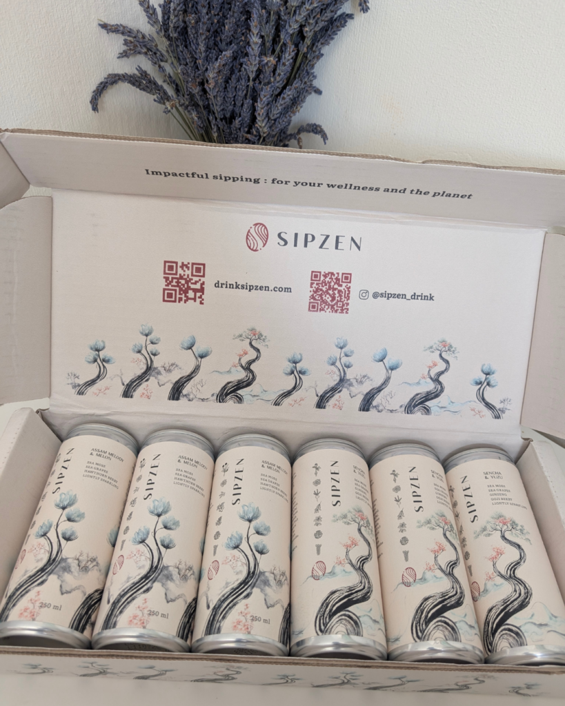 SipZen Assam Melody & Melon black tea with melon and adaptogens